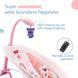 Șezlong-Balansoar cu telecomandă Pink D246-1737 foto 2