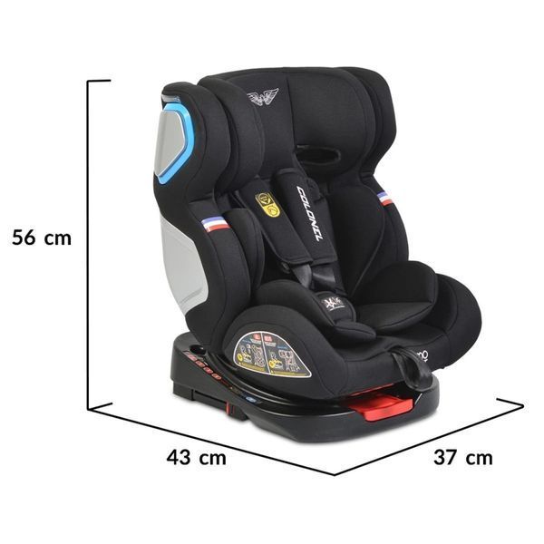 Автокресло 0-36 кг 360 Isofix Moni Colonel Dark Grey MT.105997 фото
