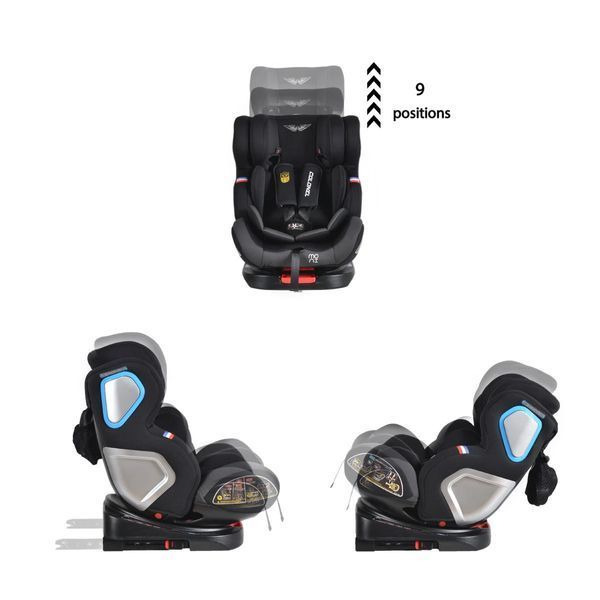 Автокресло 0-36 кг 360 Isofix Moni Colonel Dark Grey MT.105997 фото