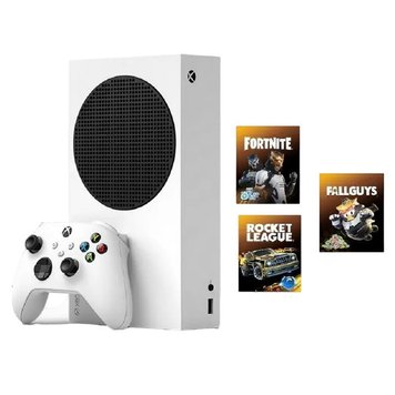 Consolă Microsoft Xbox Series S, White + Games (Fortnite, Fall Guys, Rocket League Bundle) 205331 foto