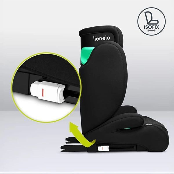 Scaun auto 15-36 kg Isofix Lionelo Hugo Black Grey LN.112931 foto