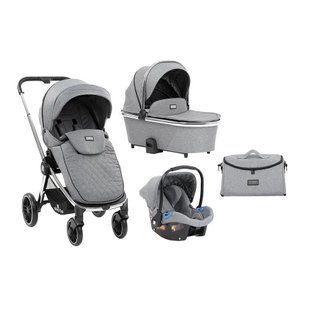 Cărucior Kikka Boo 3 &icirc;n 1 Vicenza Premium Gray 143198 foto