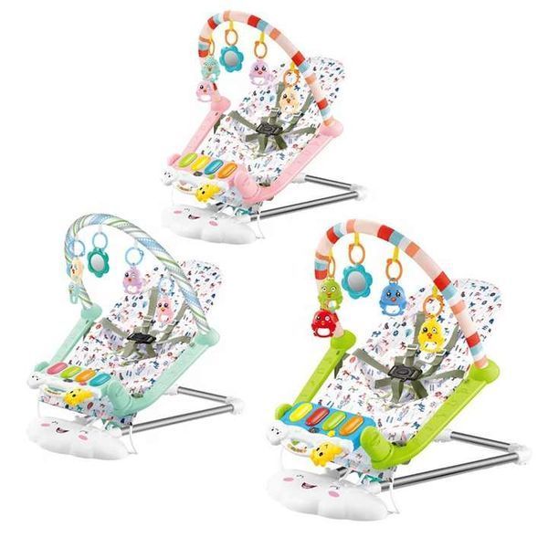 Șezlong-Balansoar muzical Baby Toys Green MKR646154 foto