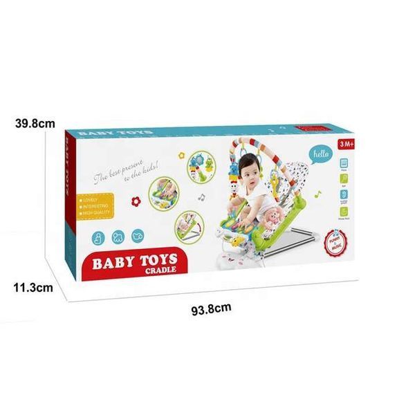 Șezlong-Balansoar muzical Baby Toys Green MKR646154 foto