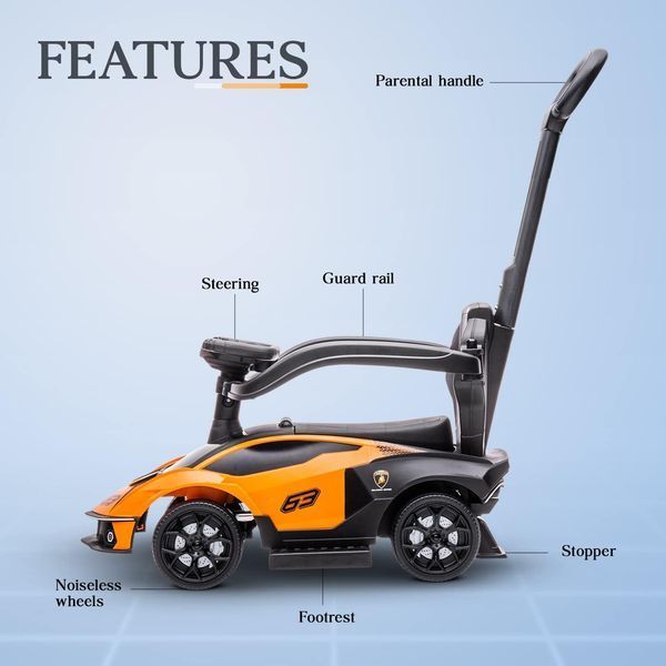 Tolocar cu m&acirc;ner Lamborghini Orange 79709 foto