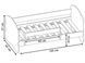 Кровать ACMA Meble Acma II 80x180 бортик/матрас 7 см White 5706978 фото 2