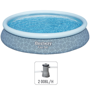 Piscină Fast Set cu pompă de filtrare (396х84 cm) 57376BW foto