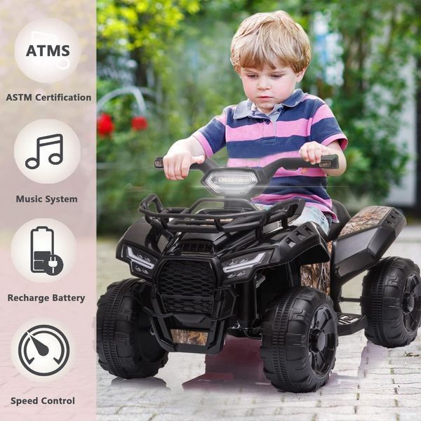 Квадроцикл с аккумулятором Black JS320/2 фото