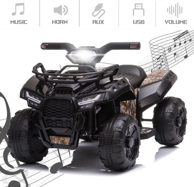 Квадроцикл с аккумулятором Black JS320/2 фото