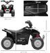 Квадроцикл с аккумулятором Honda White H3 фото 2