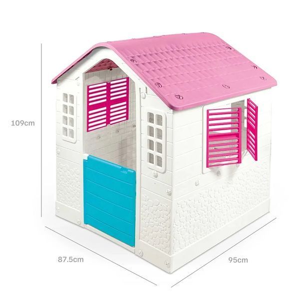 Căsuță Dolu Playhouse White/Pink 2579 foto