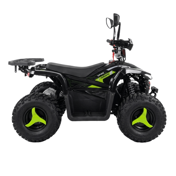 Квадроцикл электрический E-HAWK 6, 1500Вт Black/Green 6854251 фото