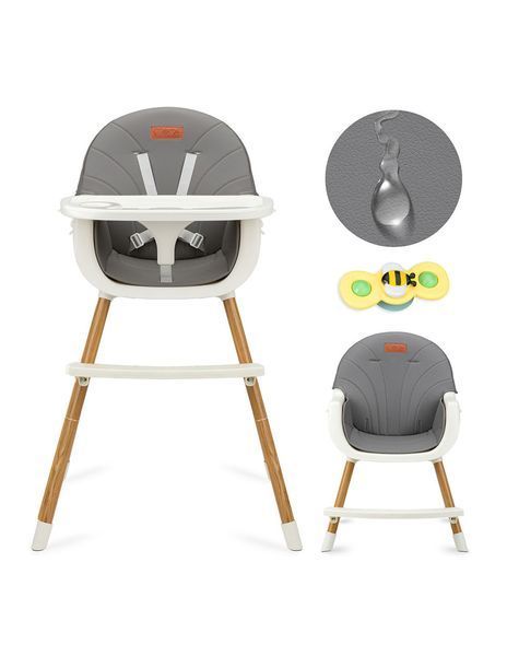 Стульчик 3 в 1 MoMi Flovi &ndash; Dark Gray KRKA00020 фото