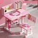 Парта с стульчиком регулируемый Pink 48349 фото 1