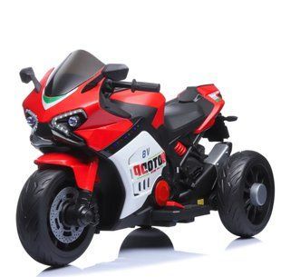 Motocicletă electrică cu parbriz iluminat LED Red 45675 foto
