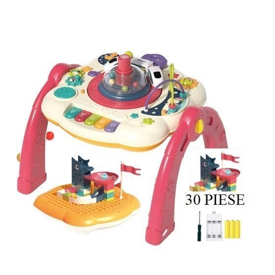 Măsuță interactivă-muzicală 2 &icirc;n 1 Pink MKO462404 foto