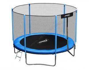 Батут с защитной сеткой GardenLine XT12 Black/Blue 5359123 фото