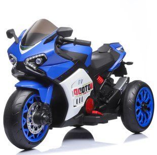 Motocicletă electrică cu parbriz iluminat LED Blue 67839 foto