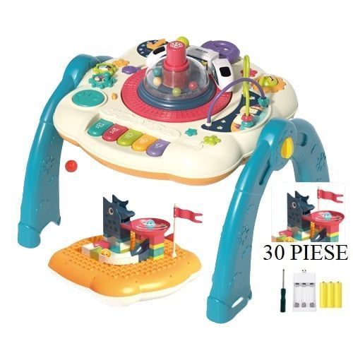 Măsuță interactivă-muzicală 2 &icirc;n 1 Blue MKO462368 foto