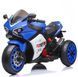 Motocicletă electrică cu parbriz iluminat LED Blue 67839 foto 1