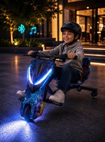 Tricicletă-scuter electric Drift Kart Drift-Trike D2510-2173 foto