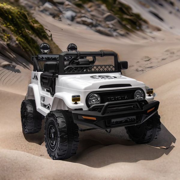 Mașină cu acumulator Toyota FJ Cruiser White JJ2099/2 foto