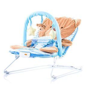 Шезлонг Chipolino Friends Мишка Blue 225685 фото
