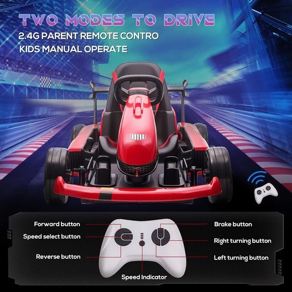 Drift Kart RF107 cu acumulator Red MX619/2 foto