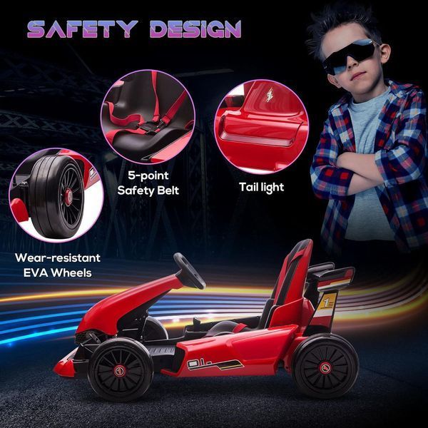 Drift Kart RF107 cu acumulator Red MX619/2 foto