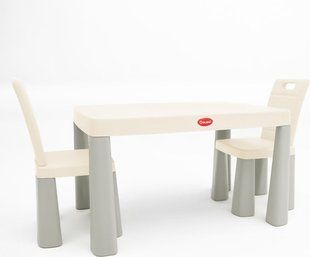 Măsuță cu 2 scaune Beige/Gray 04680/11 foto