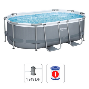Piscină Power Steel Oval Bestway (305x200x84cm) 5614ABW foto