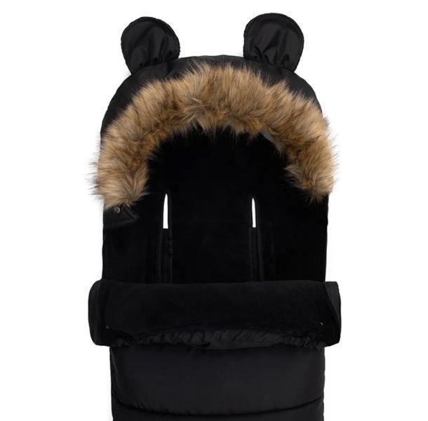 Husă cărucior MoMi Cozy Black 8254 foto