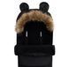 Husă cărucior MoMi Cozy Black 8254 foto 2