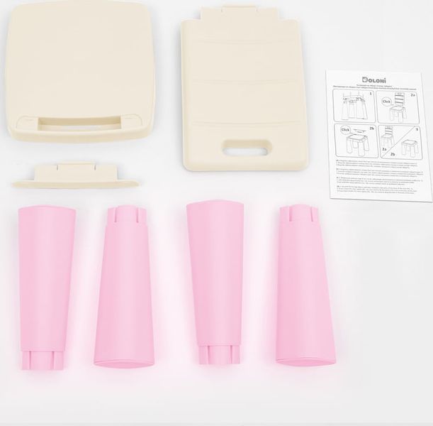 Măsuță cu 2 scaune Beige/Pink 04680/12 foto