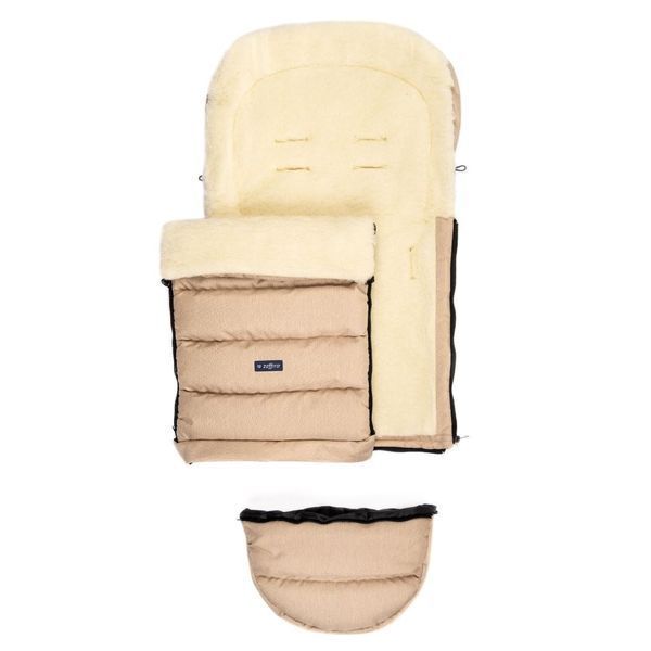 Чехол для коляски Zaffiro Transformer - iGrow 2.0 + перчатки Merino Melange - Beige 019 фото