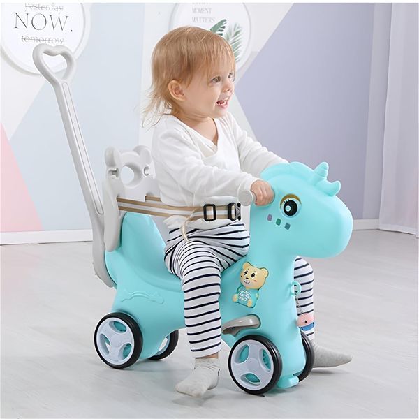 Качалка 2 в 1 Лошадка Blue 93110 фото