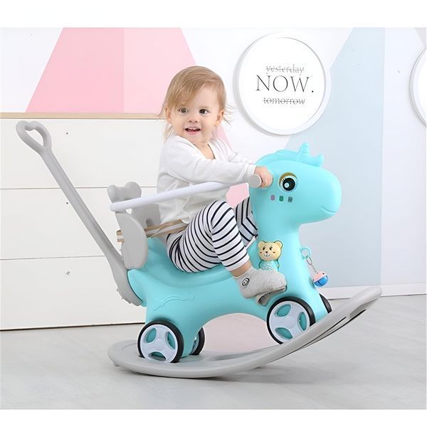 Качалка 2 в 1 Лошадка Blue 93110 фото