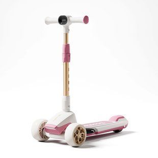 Trotinetă pliabilă cu proiector LED Pink 81062 foto