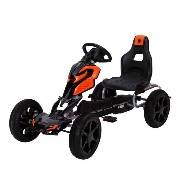 Kart cu pedale Novokids Adrenaline Orange/Black 1504/2 foto