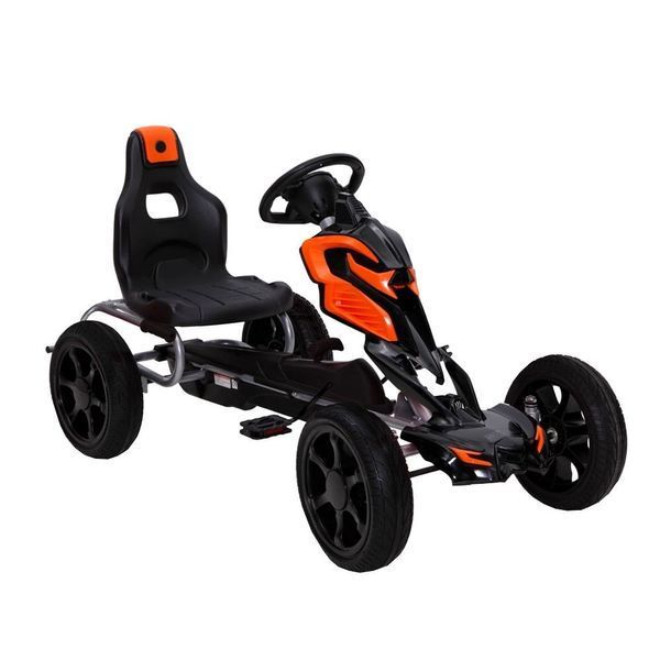 Kart cu pedale Novokids Adrenaline Orange/Black 1504/2 foto