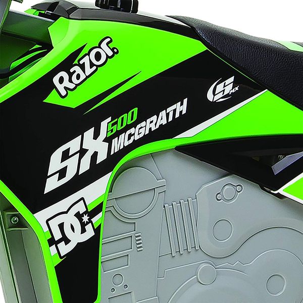 Motocicletă electrică Razor Dirt Rides SX350 Dirt Rocket GR McGrath Green 15173834 foto