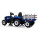 Tractor cu acumulator, 3 viteze, cu remorcă Albastru MX611/3 foto 6