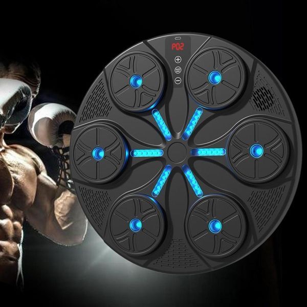 Țintă de box muzical pe perete cu lumini LED QJB-65 D255-1991 foto