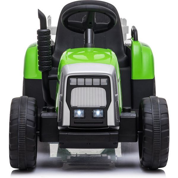 Tractor cu acumulator, 3 viteze, cu remorcă Verde MX611/2 foto