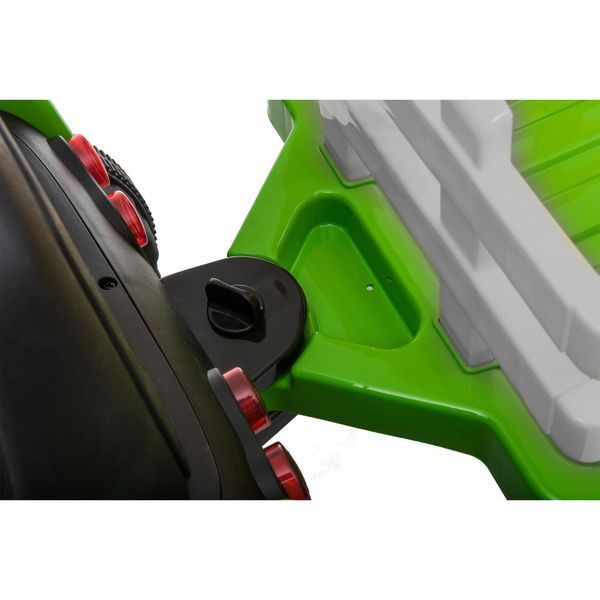 Tractor cu acumulator, 3 viteze, cu remorcă Verde MX611/2 foto