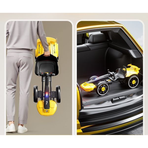 Kart electric cu telecomandă Green 678072 foto