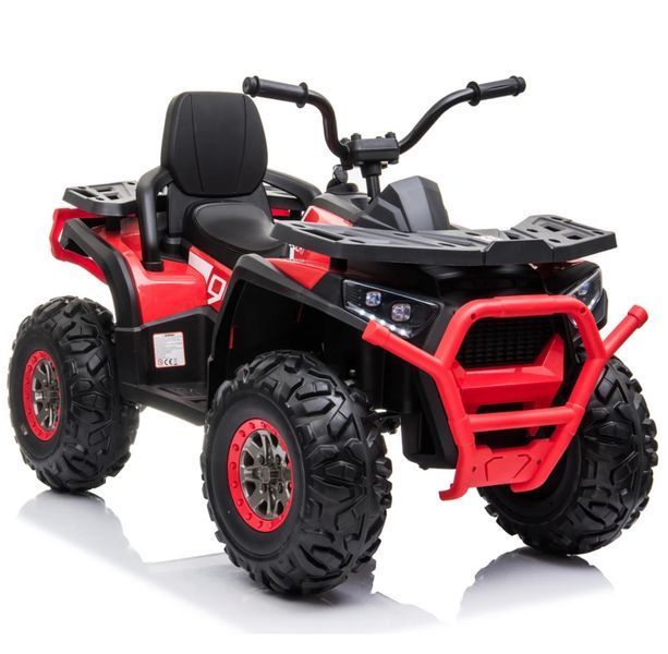 ATV electric Little Star 12V cu 4 motoare, telecomandă, roți EVA Red MX607/3 foto