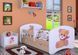 Кровать Happy Babies Happy Bear with Bow L04 с ящиком 80x160 White/Light Pear 5665701 фото 1