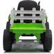 Tractor cu acumulator, 3 viteze, cu remorcă Verde MX611/2 foto 4
