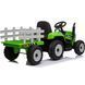 Tractor cu acumulator, 3 viteze, cu remorcă Verde MX611/2 foto 8
